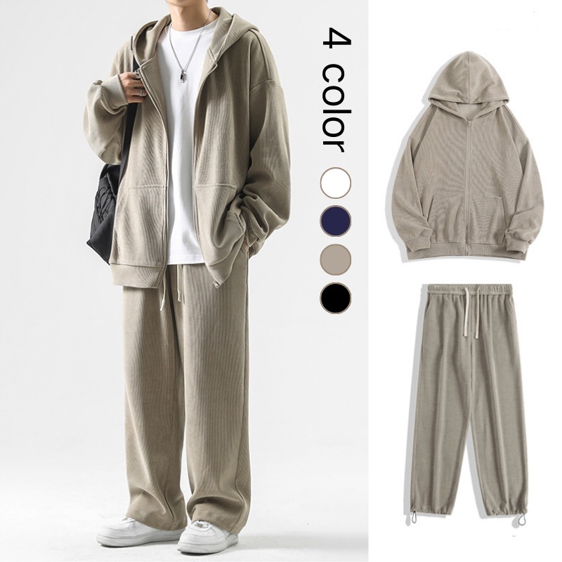 韓国ファッション メンズ 大きいサイズ カジュアル 百掛け スーツ スウェット