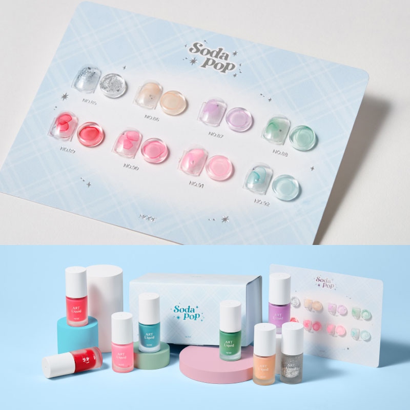 [MOREgel] 【ART Liquid SODA pop】 8色 セット/ インクジェルネイル