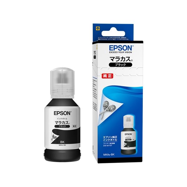 エコタンク搭載モデル用 インクボトル/マラカス（ブラック）/140ml MKA-BK