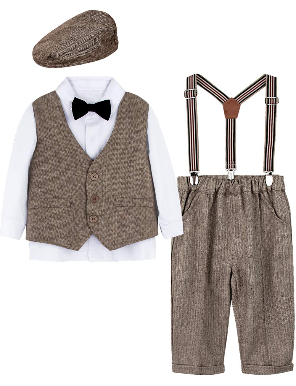 男の子 フォーマル スーツ 紳士服 お宮参り 結婚式 上下セット 帽子付き 90 100 110今日は30パーセント