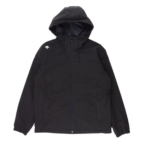 デサント アクティブ ベーシック 裏地 フード付き ウインドブレーカー ジャケット SQ123XJK11 BLK