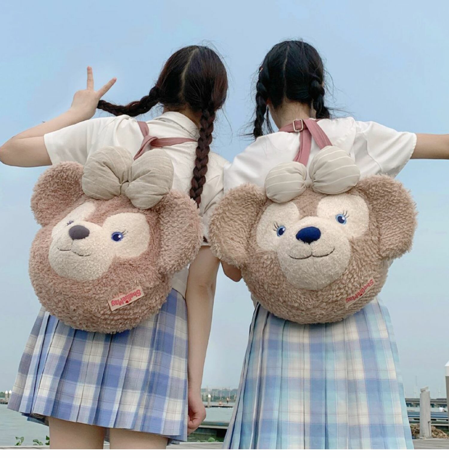 即決！！販売終了！ダッフィー フェイスバッグ 3way - バッグ