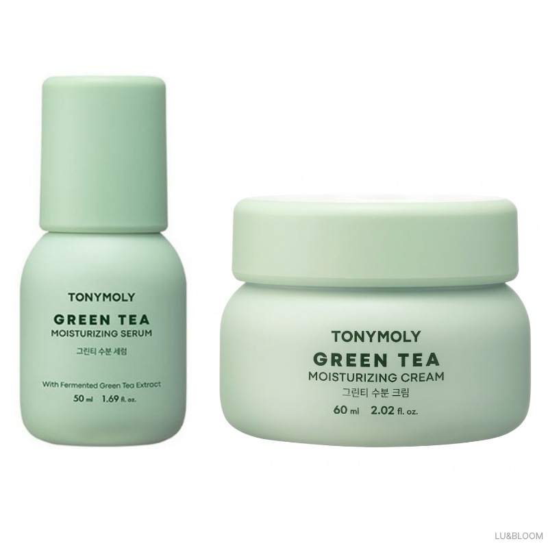 グリーンティー 水分セラム50ml + クリーム100ml / 鎮静ケア / 敏感肌 / 水分補給