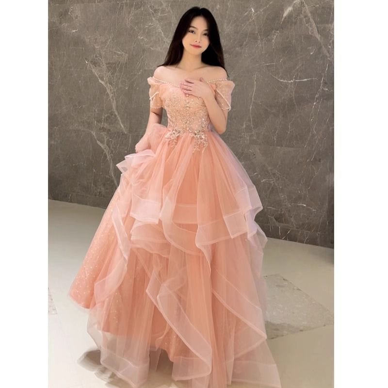 女性用ドレススカート 2024年 エレガント 学生運動会 誕生日 成人式 司会者 普段着用可能 ウェディングドレス 5,304円