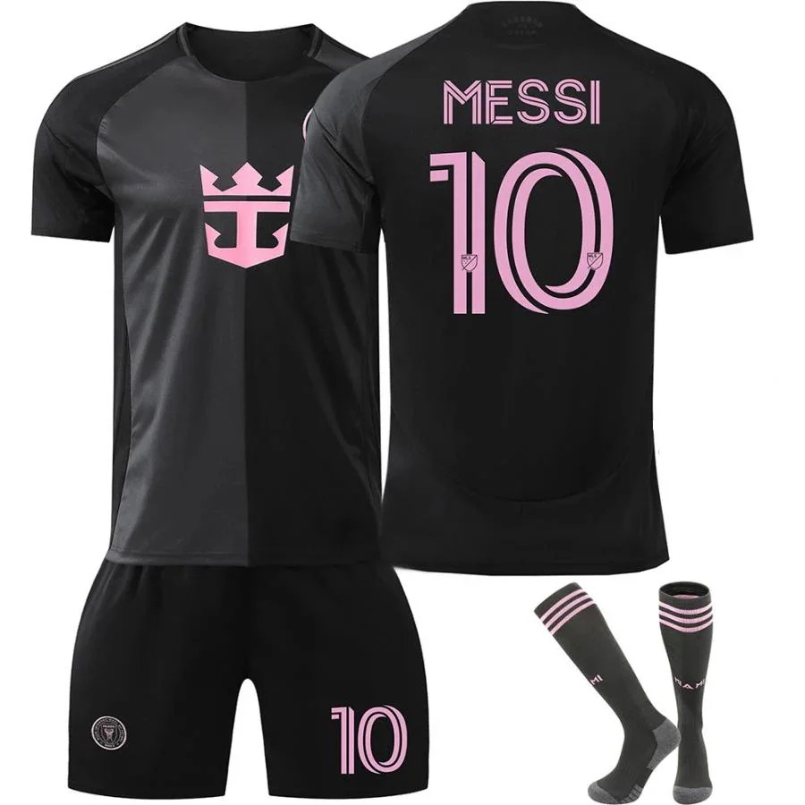 サッカーユニフォーム トレーニングウェア 大人用子供用 6月の2526マイアミアウェイ 10番メッシサッカーウェア9スアレスユニフォーム大人子供男女スーツ