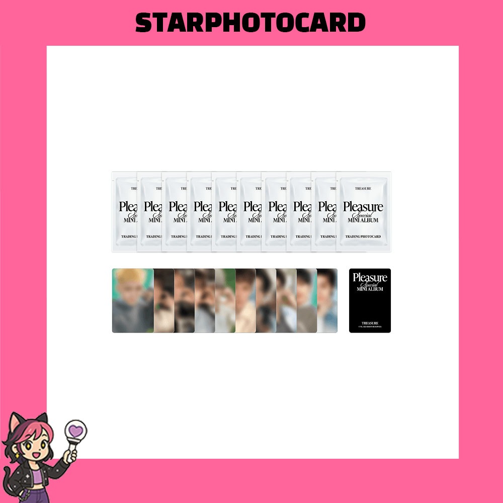 TREASURE - SPECIAL MINI ALBUM PLEASURE OFFICIAL MD TRADING PHOTOCARD BULK PACK 条件付き特典付き