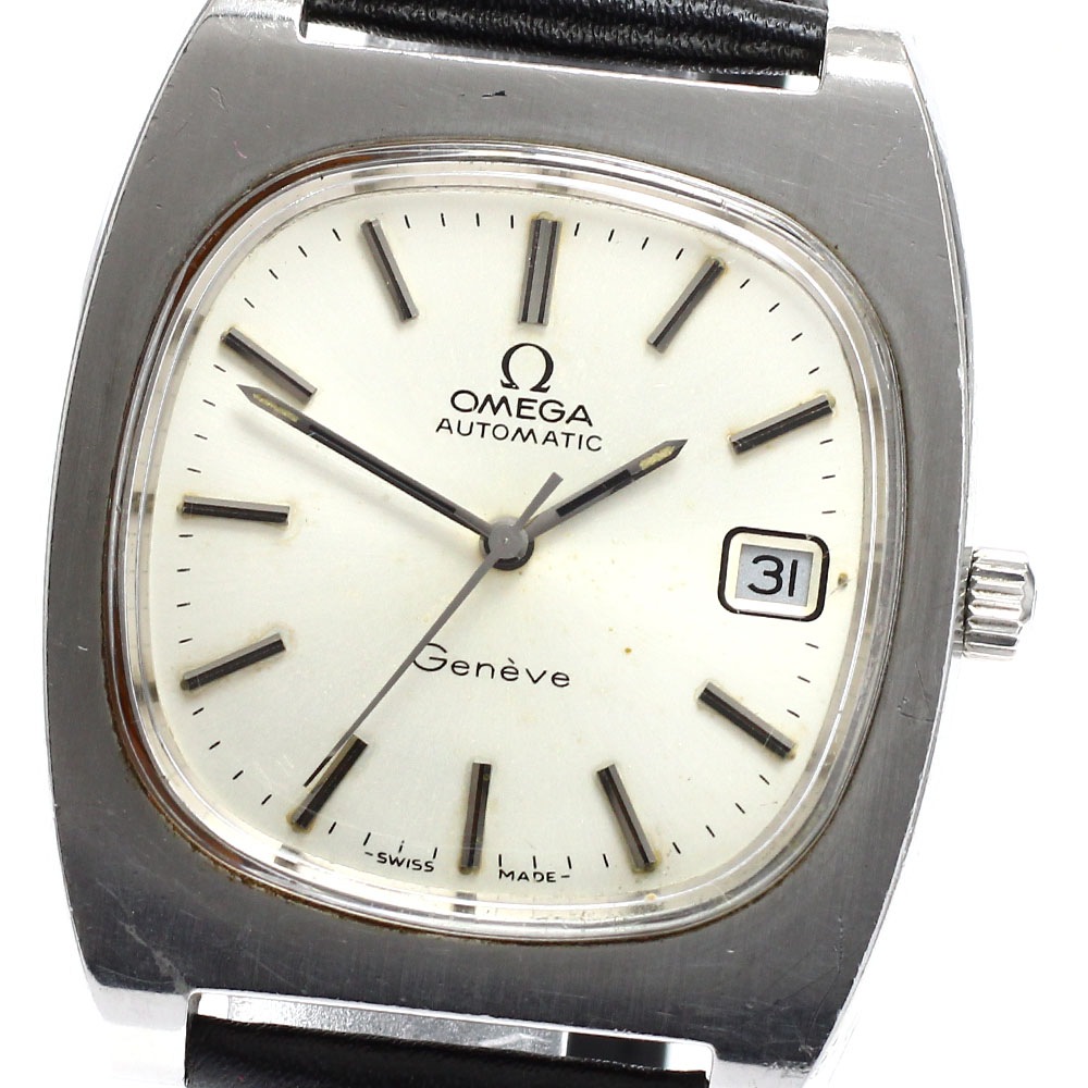 オメガ OMEGA 166.0190 ジュネーブ スクエア デイト cal.1012 自動巻き メンズ _922970【中古】