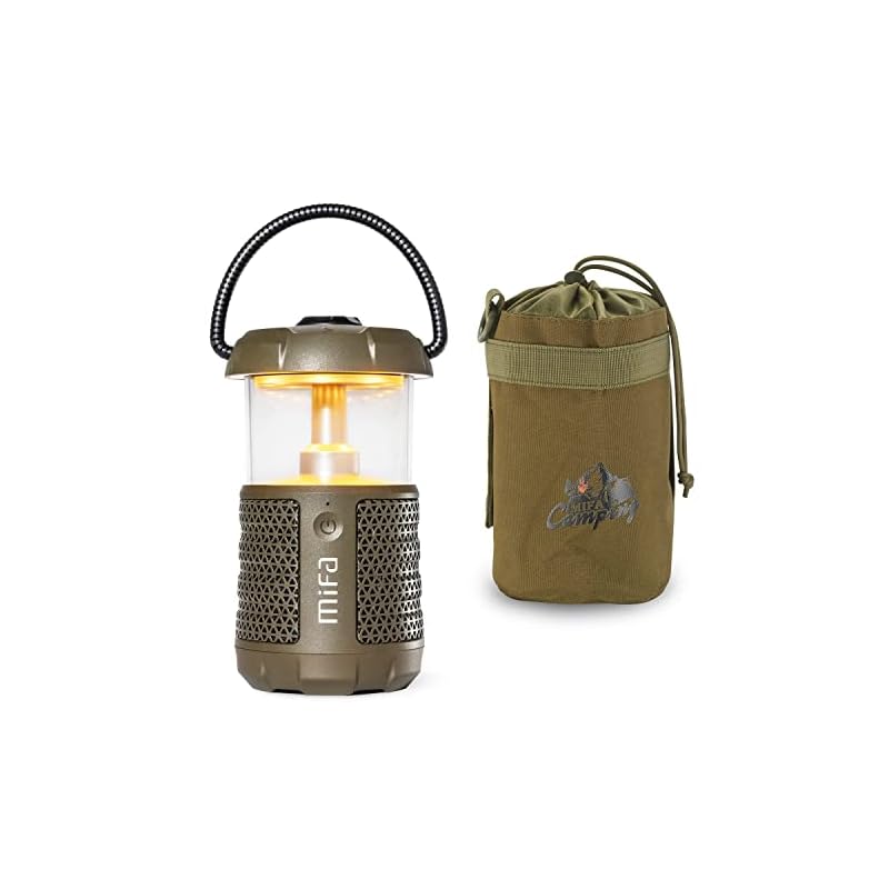 MIFA WildCamping Bluetoothスピーカー LED ランタンスピーカー キャンプ用品 IP67防水/Bluetooth5.3/ワイヤレスステレオ対応/20W大音量/DSP処理 36