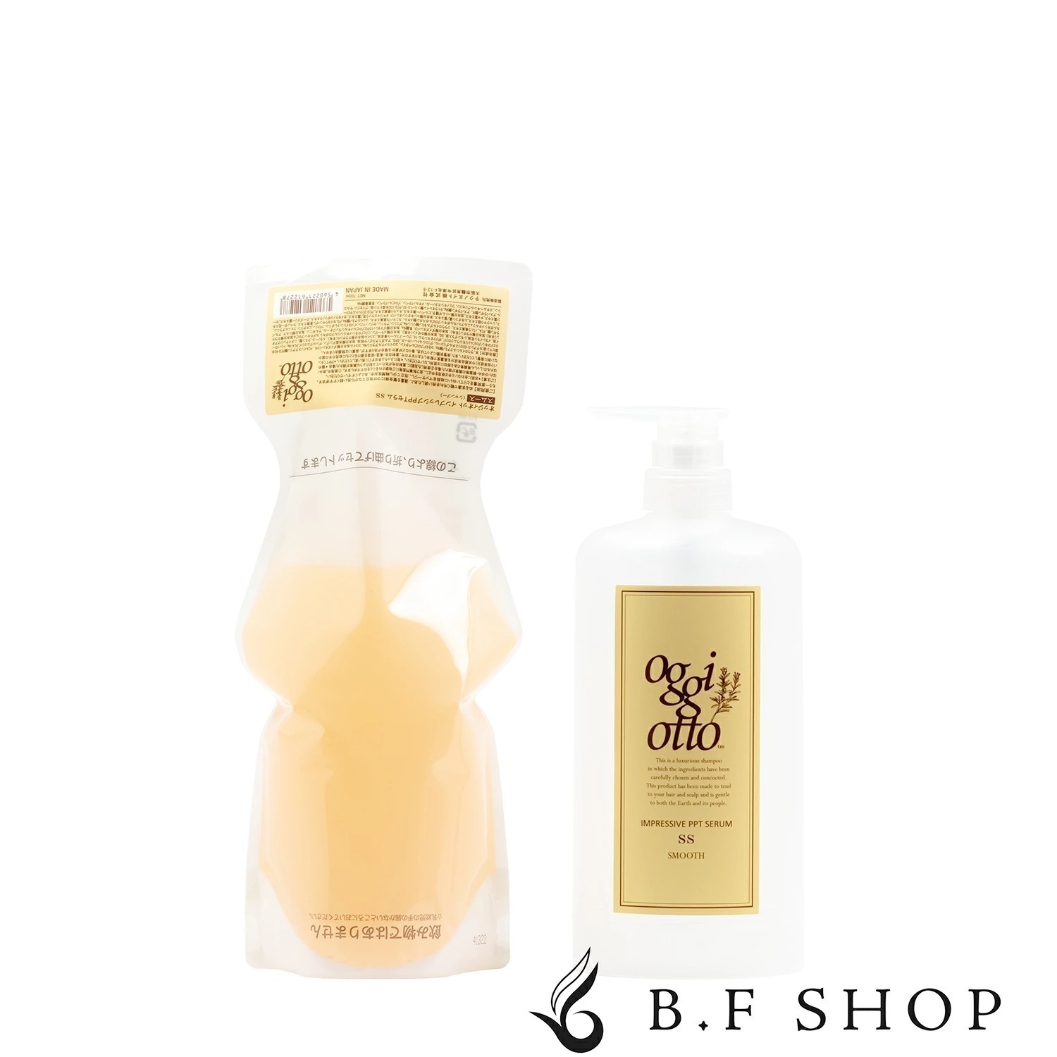 【セット品】オッジィオット ボトル付き スムース インプレッシブPPTセラム SS シャンプー 700ml LSC