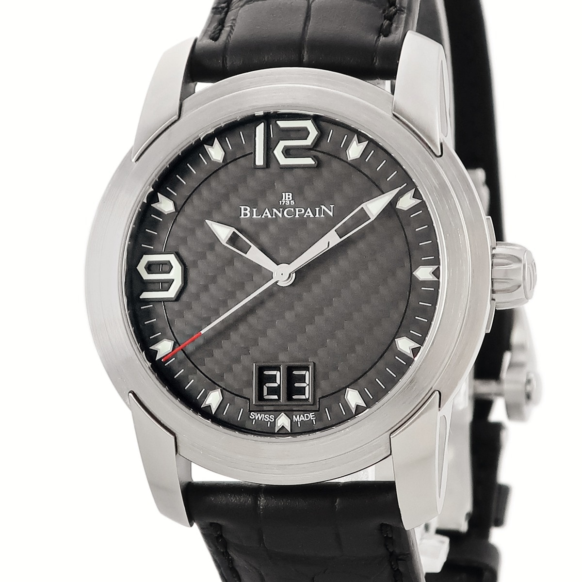 L-エボリューション R ラージデイト R10-1103-53B 自動巻き メンズ シースルーバック 夜光インデックス 3年保証