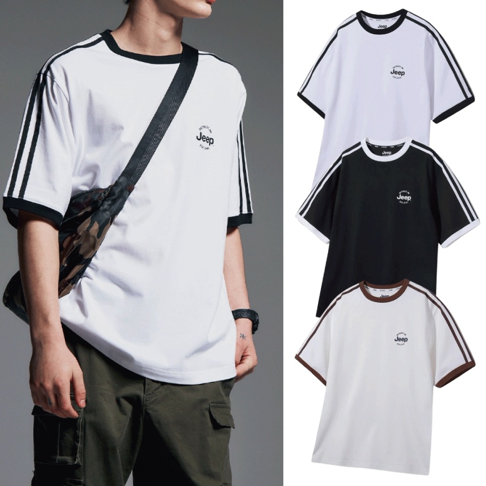 WAVY TRACK ロゴ 半袖 Tシャツ 男女兼用 (3 COL)