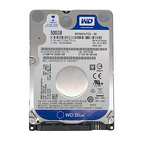 WD Blue　【Western Digital wd5000lpcx】内蔵HDD500GB 5400 rpm 動作品　2.5インチ　HDD 動作保証有　アウトレット　安い