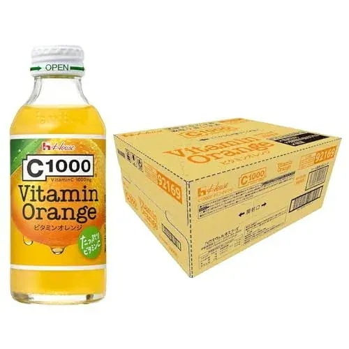 C1000 ビタミンオレンジ 140ml×30本(たっぷりビタミンC1000配合 果汁換算)C1000シリーズ初のオレンジ味 ハウスウェルネスフーズ