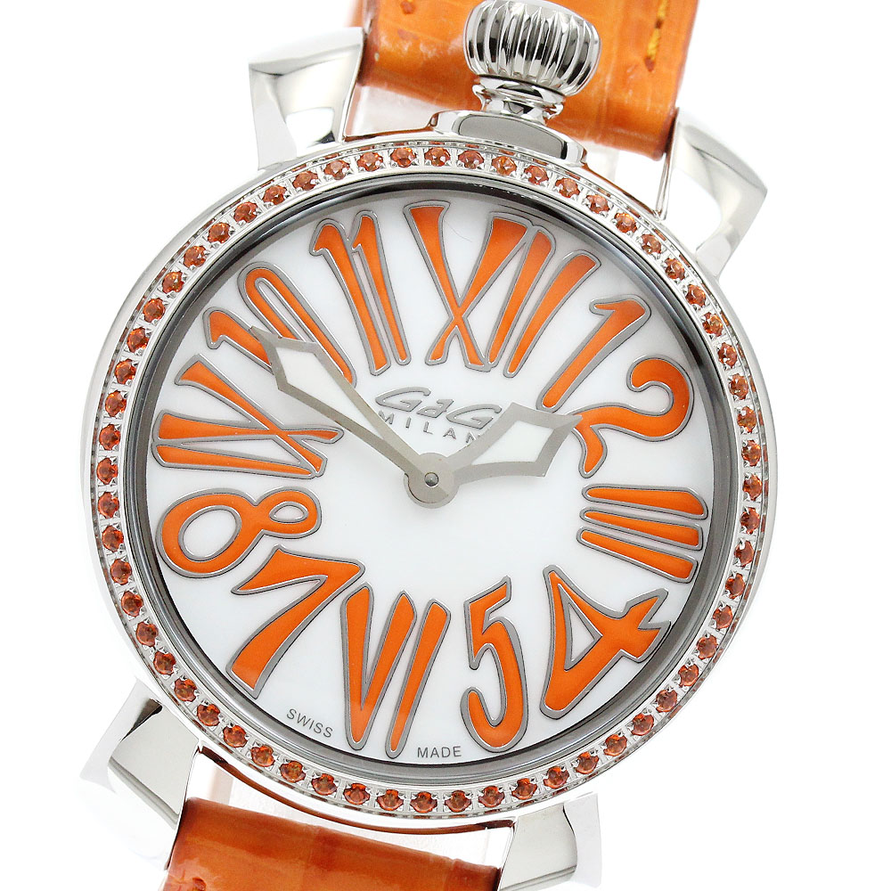 ガガミラノ GaGa MILANO 6025.05 マヌアーレ35MM クォーツ レディース 未使用品 _947065【中古】