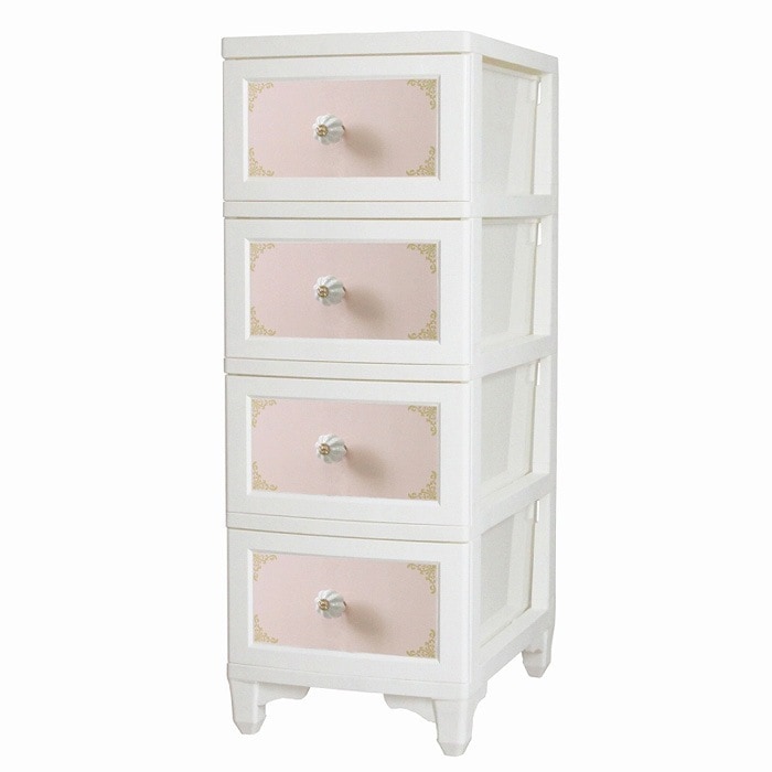 ドレスチェンジチェスト 4段 ピンク DPC-04-PI アイエルシー