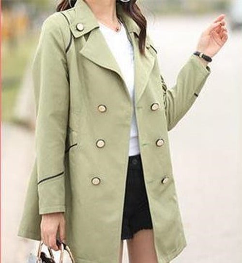 5201.きれいめトレンチコート（カーキ）2019 春夏 sale 春夏 sale アウター ジャケット 美ライン おしゃれ きれいめ オフィス ビジネス お出かけ パーティー 女子会 普段使い 通勤