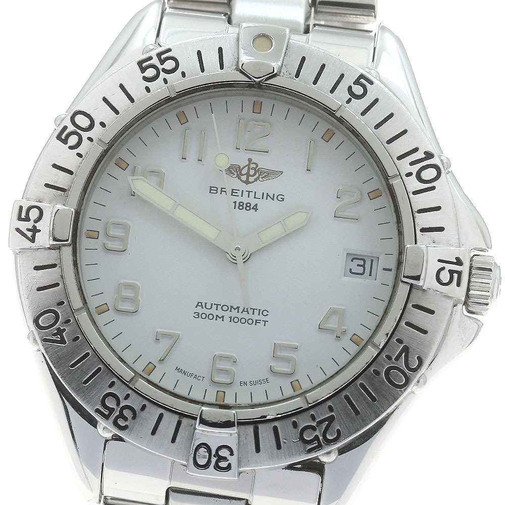 ブライトリング BREITLING A17035 コルト デイト 自動巻き メンズ 箱付き_879001【中古】
