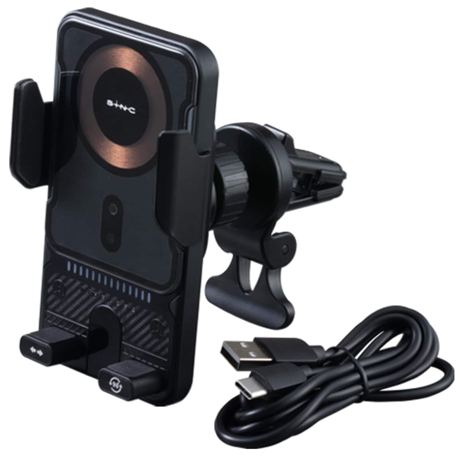 セイワ(SEIWA) スマホホルダー 携帯ホルダー 【自動開閉】 【自動回転】 【急速充電】 最大15W 高速 車載 ワイヤレス充電ホルダー エアコン取り付け IMP411 赤外線センサー ホールド