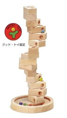 ダンダンころころ W-004 日本製 MOCCOの森シリーズ 木のおもちゃ 平和工業 木製おもちゃ