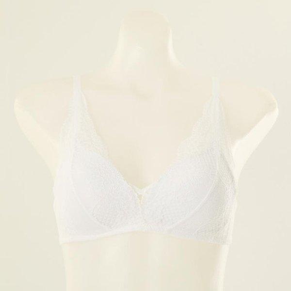 【イベント】AカップBカップCカップDカップ ディープV 感覚 ノンワイヤー 女性 ブラ_C SVBRW421A_D_WH_C