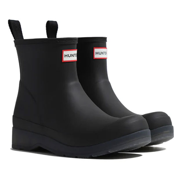 ハンター HUNTER メンズ プレイ ショート トランスルーセント ソール ブーツ シューズ MFS9219RMA-BLK