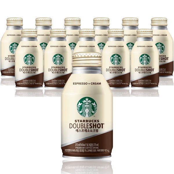 スターバックス缶 ダブルショット エスプレッソクリーム 275mlx12個