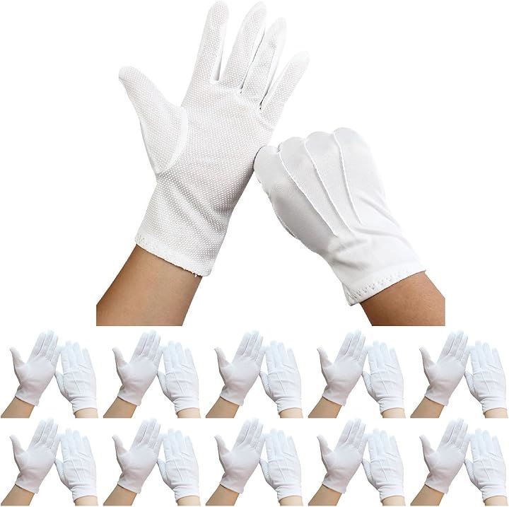 白手袋 選挙専用 滑り止め手袋 フォーマル 運転 ドライバー手袋 運転用手袋 白い手袋(白手袋40組)