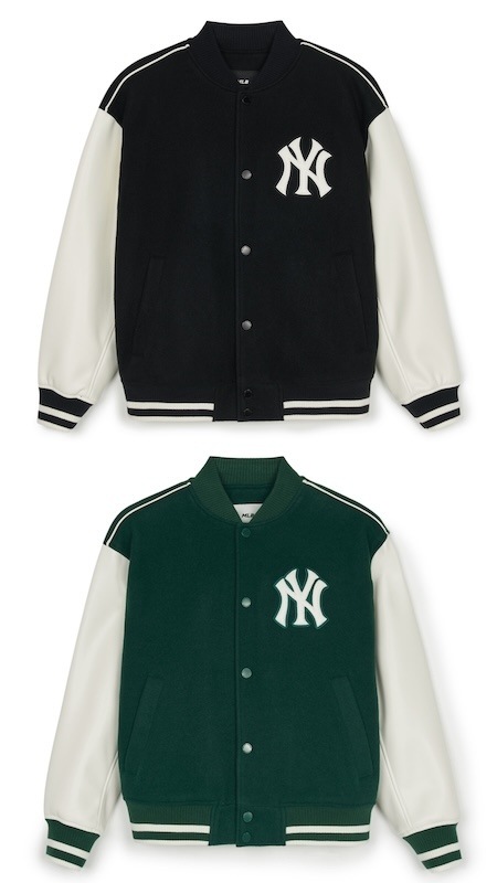 3AJPV0151 正規品保証 関税負担なし韓国限定販売 冬の新商品 男女共用ウール ベーシック バーシティージャケット ニューヨーク ヤンキース