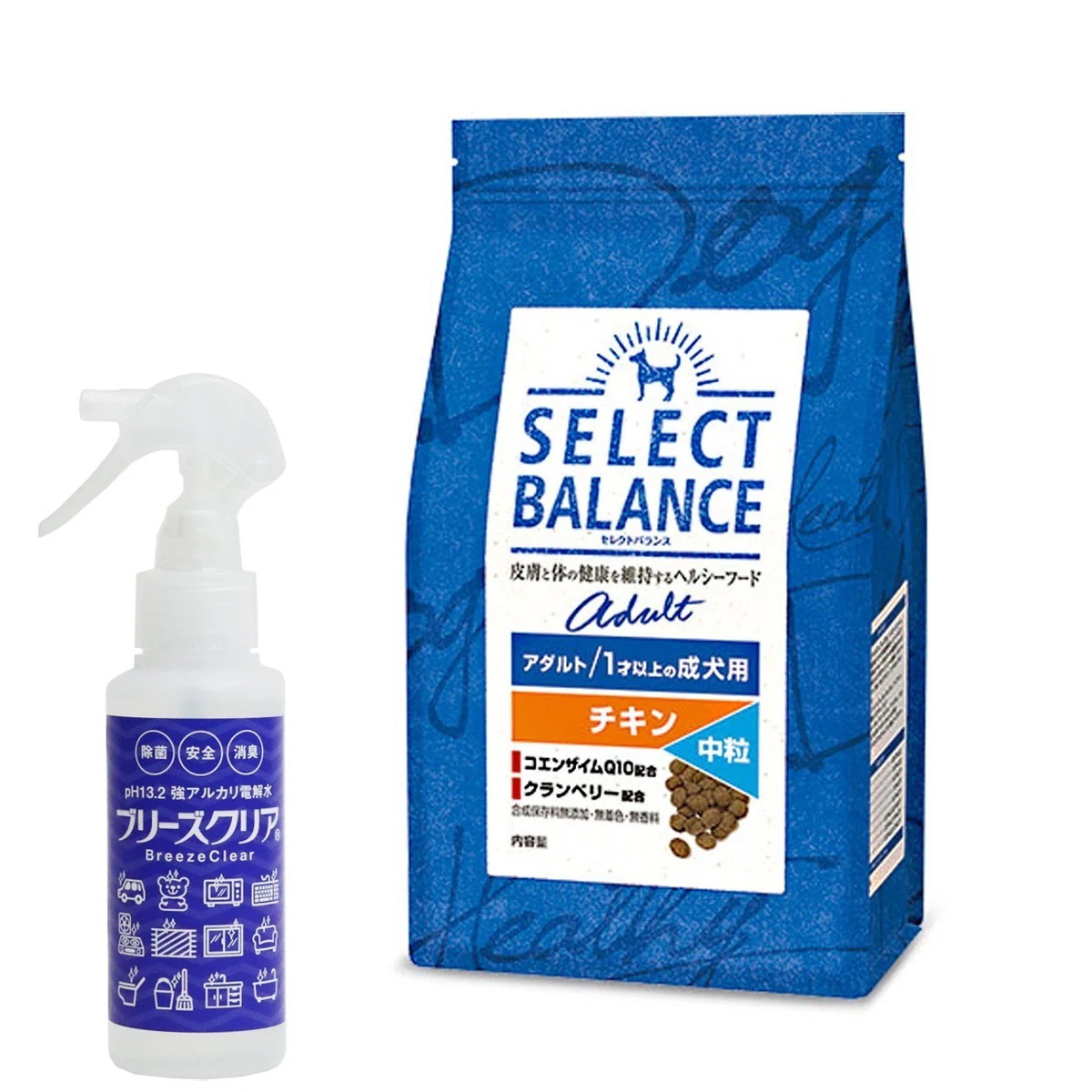 アダルト チキン 中粒 3kg【ph13.2強アルカリ電解水100ml付き】