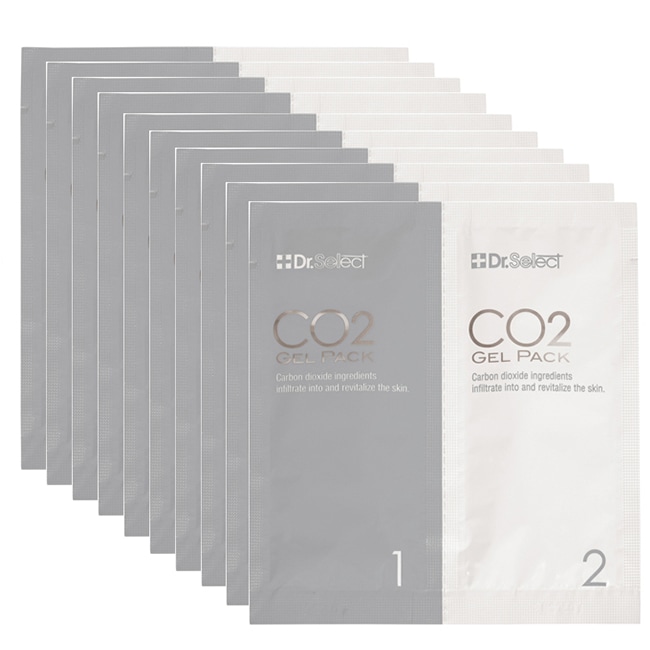 ドクターセレクト CO2ジェルパック 10回分　正規品 （プラカップスパチュラ無）炭酸パック Dr.Select co2ジェルパック 剥がす炭酸パック10回分 自宅でエステ