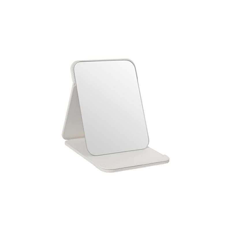 LONGWIN 鏡 化粧鏡 卓上 高反射 ミラー 折立鏡 折りたたみ式 大きな鏡 角度自由調整 コンパクトに収納可能す 収納便利