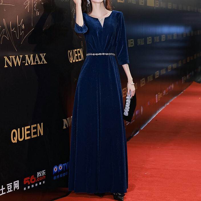 レディース ワンピース ドレス マキシ 7分袖 Uネック ファスナー 大人可愛い きれいめ 上品 おしゃれ かっこいい ラフ ガーリー クール エレガント 主役級 存在感 フォーマル 都会的 ナチュラ 7,940円