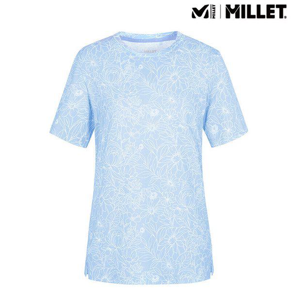 [新商品30％特価] 女性夏半袖ラウンドTシャツ フラワープリント DTP半袖Tシャツ_MXVUT565I_US