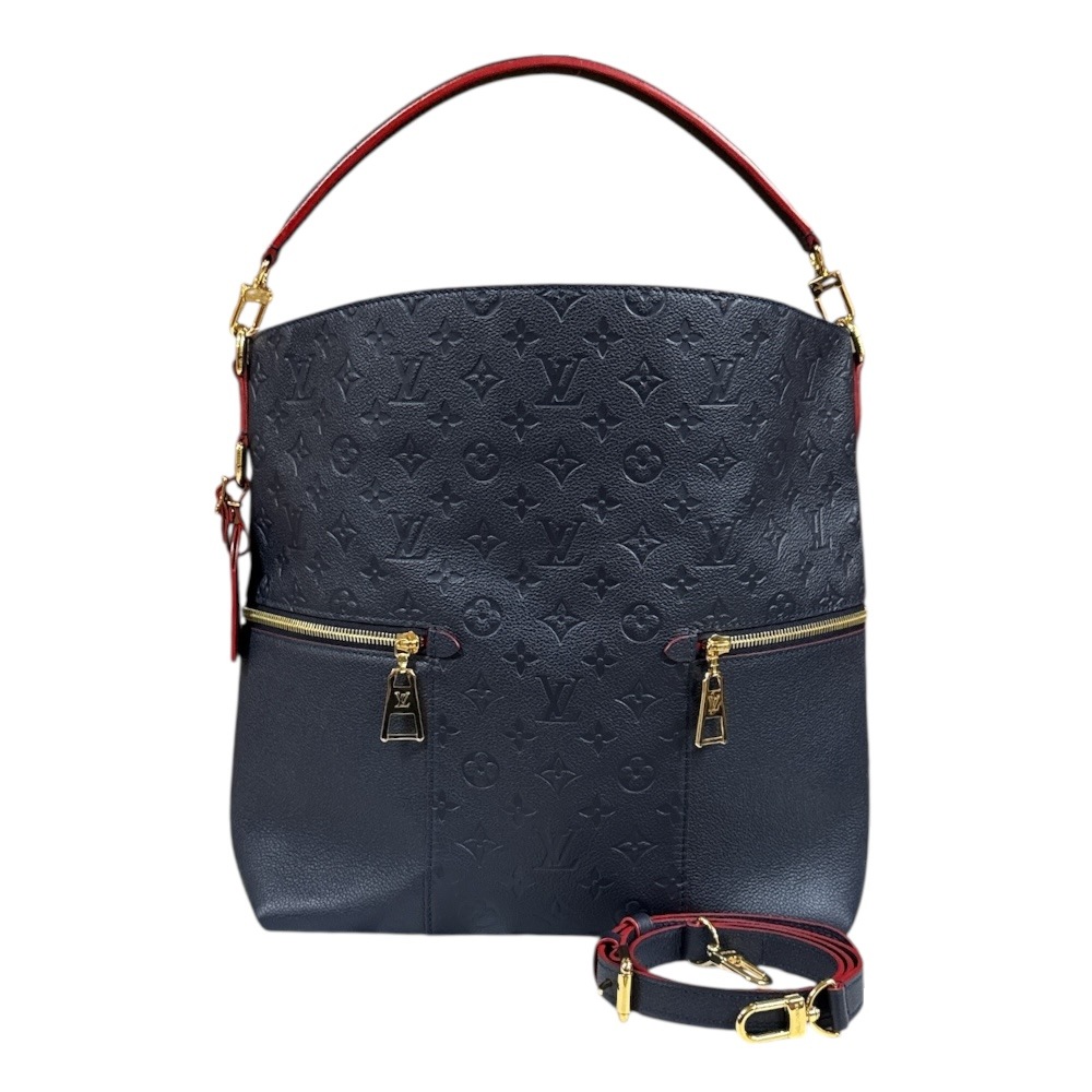 ルイヴィトン メリー モノグラムアンプラント ショルダーバッグ モノグラムアンプラント M44012 ネイビー LOUIS VUITTON 中古