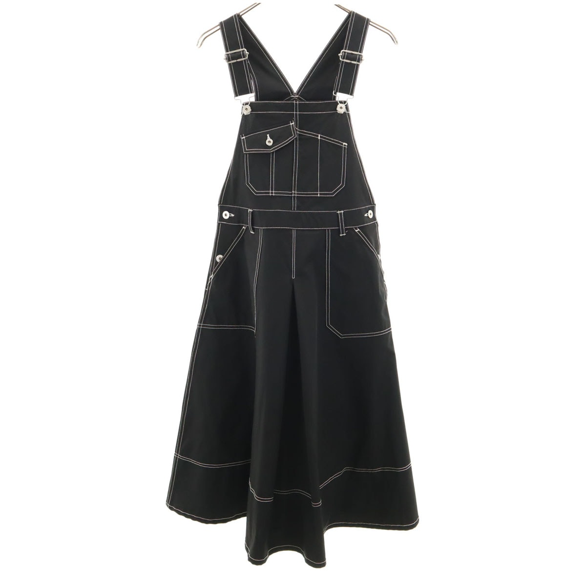 ジャンパースカート S ブラック ワンピース レディース 古着 6,535円