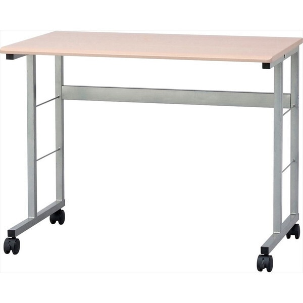 HEC-9060NM キャスターデスク900×600 ナチュラル木目 メーカー直送