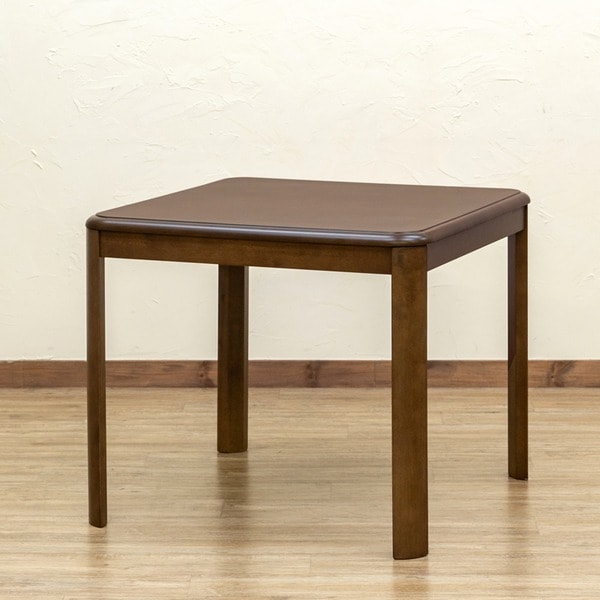 ダイニングコタツ 80x80cm 正方形 手元コントローラー ブラウン （BR） 組立品