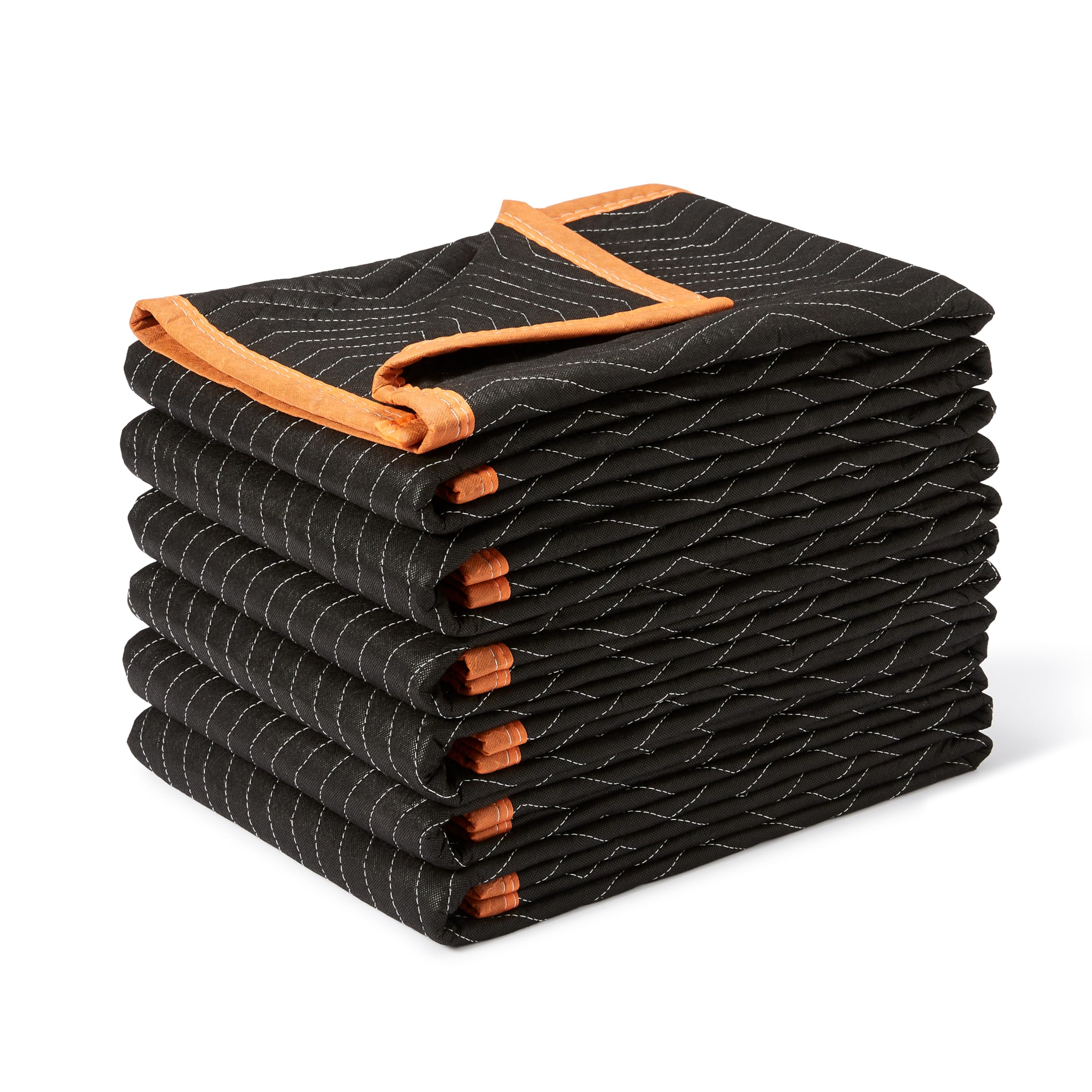 Amazonベーシック 養生マット 養生毛布 183cm x 203cm 引っ越し 床キズ防止 緩衝材 6枚セット ブラック