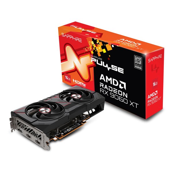 PULSE Radeon RX 9060 XT GAMING OC 16GB グラフィックボード 転送不可 11350-03-20G