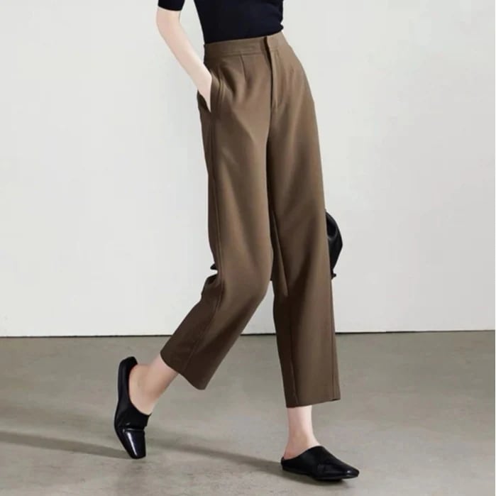 テーパードパンツ上で新ゆったりとした快適な九分ハーレムズボン韓国レディース通勤カジュアルズボンワイドパンツ