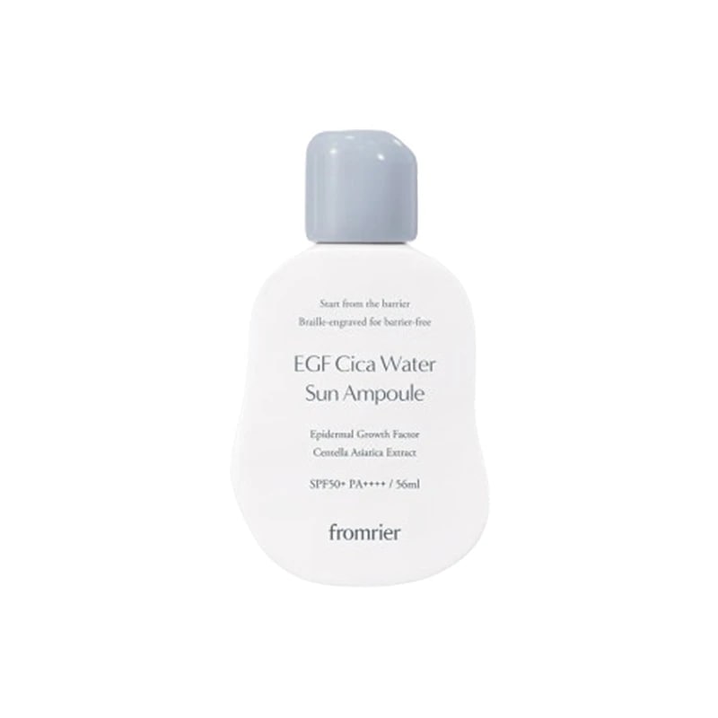 日焼け止め EGF サンアンプル SPF50+ PA++++ 56ml / 白濁なし日焼け止め ビーガン 水分ウォーター サンブロック 日焼け止め
