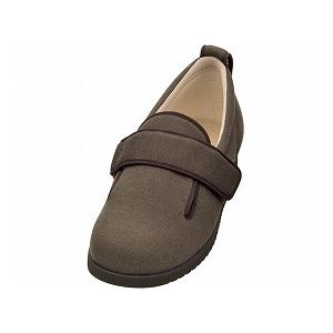 介護靴 施設・院内用 ダブルマジック２ 9E(ワイドサイズ) 7017 片足 徳武産業 あゆみシリーズ ／4L (26.026.5cm) ブラウン 左足介護用品