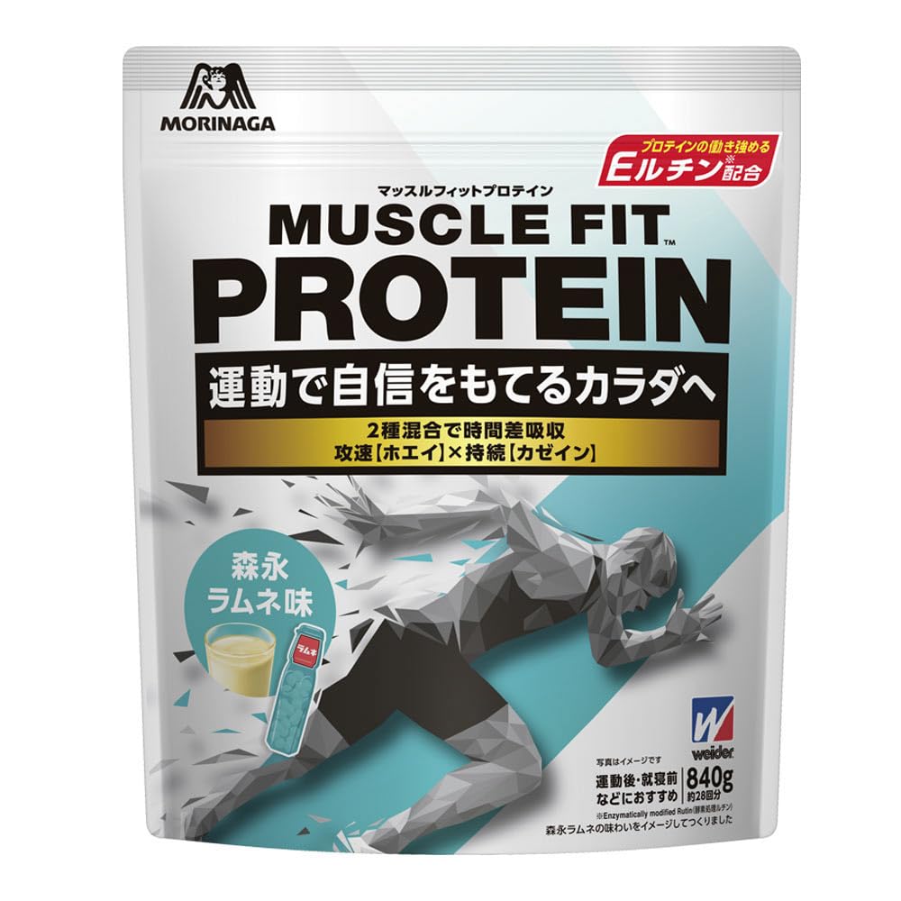 森永製菓 マッスルフィットプロテイン 森永ラムネ味 840g ウイダー ホエイ カゼイン グルタミン Eルチン配合 アンチ・ドーピング 国産 5,253円