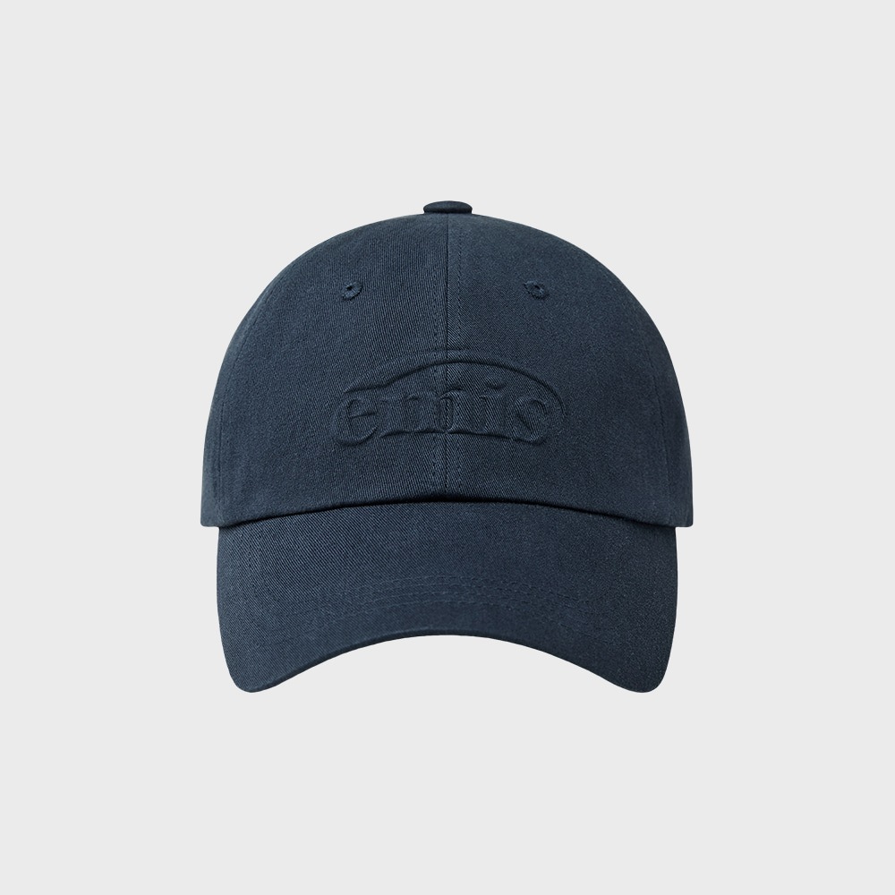 【EMIS】エンボスロゴ ボールキャップ ネイビー