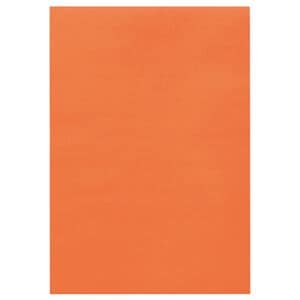 （まとめ） TANOSEE 色画用紙 四つ切 だいだい 1パック（10枚） (×15セット)