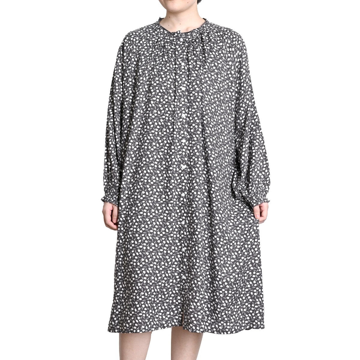 ワンピース 前開き 羽織 レディース ワンピース時々羽織りチューリップワンピース シャツ ワンピ トップス 長袖 花柄 柄物 春 夏 春服 夏服 ゆったり 体型カバー カジュアル シンプル フェ 5,346円