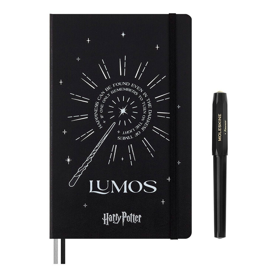 【MOLESKINE　モレスキン 】 限定版 ハリーポッター コレクションギフトセット ノート ハリーポッター ギフトセット ルーモス ノートブック カヴェコ ローラーボールペン ハードカバー ラージ