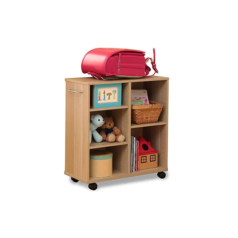 【即納】アイリスオーヤマ 棚 キッチンワゴン カート 収納 収納棚 棚 おしゃれ ラック 調味料ラック おもちゃ キッチン 収納 棚 カート 本棚 幅60奥行26高さ65cm 取っ手 キャスター付