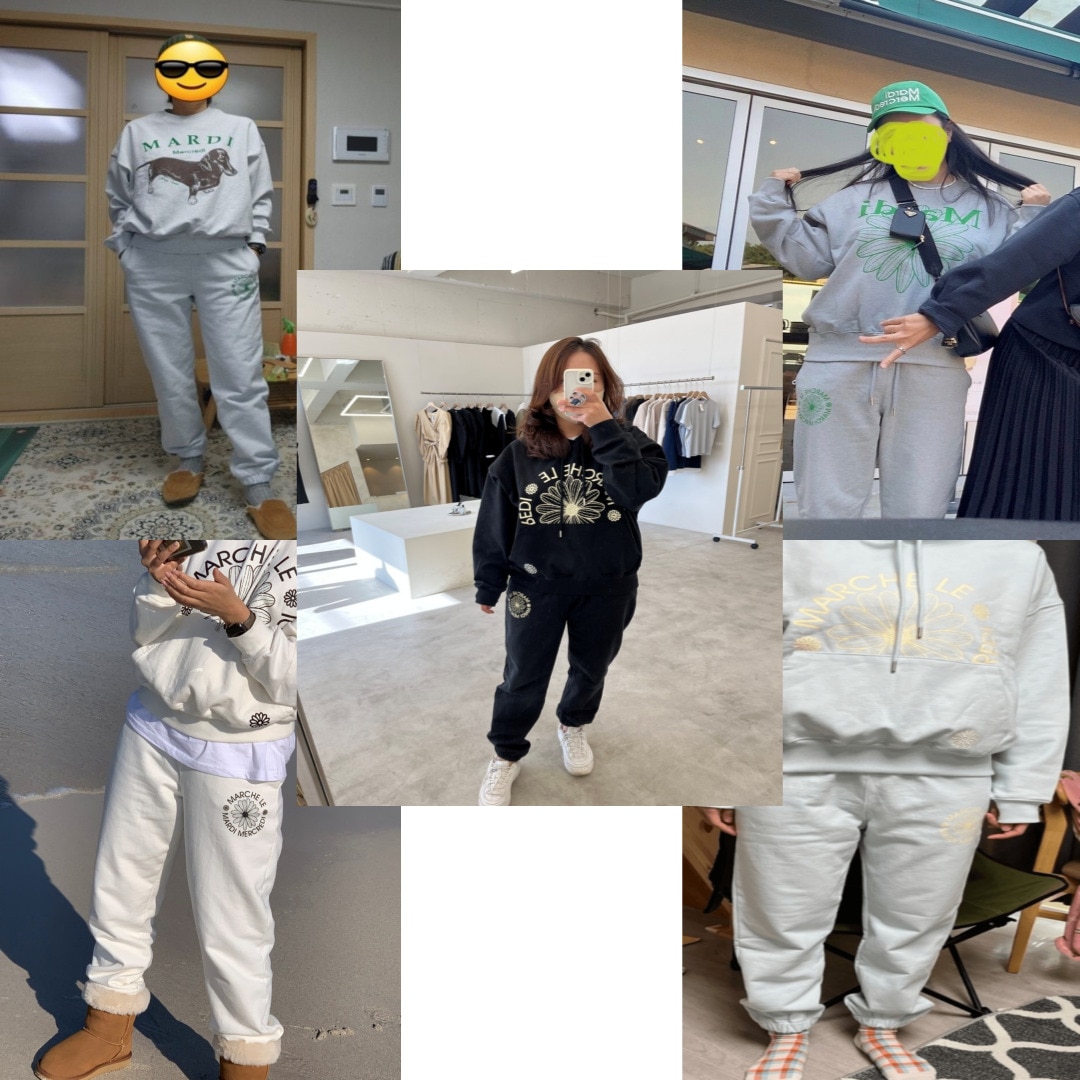 [クーポン贈呈]SWEAT PANTS MARCHE EMBLEM ジョガーパンツ/7カラー/ユニセックス
