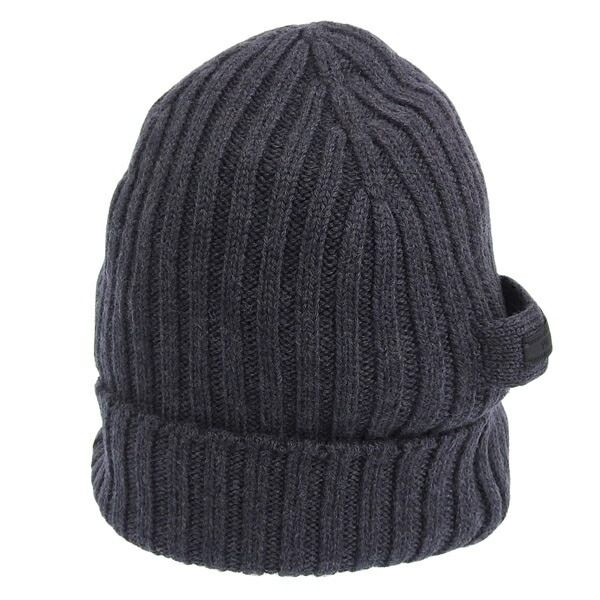 プラダ 帽子 メンズ レディース ニット帽 アウトレット M ウール グレー CAPPELLINO UMD188 WOOL F.5 ANTRACITE PRADA